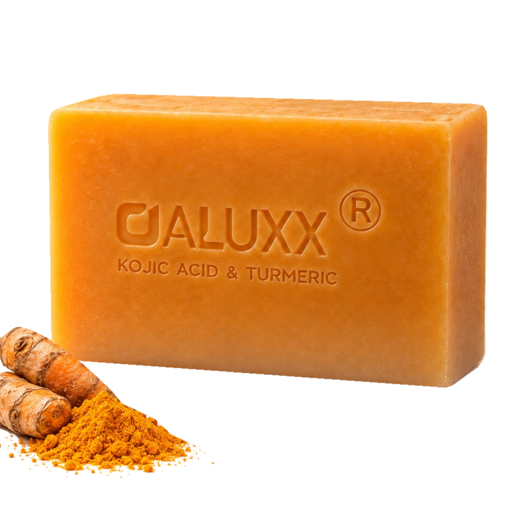 OALUXX Kojic Acid & Turmeric Soap – 100g Face & Body Bar