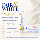 Fair & White Original Brightening Cream – 50 ml — product details